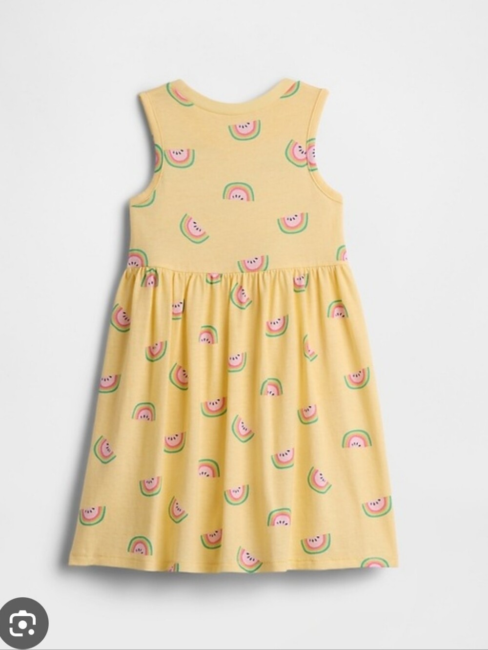 NWT GAP Baby Girl Dress Yellow Watermelon Sizs 4